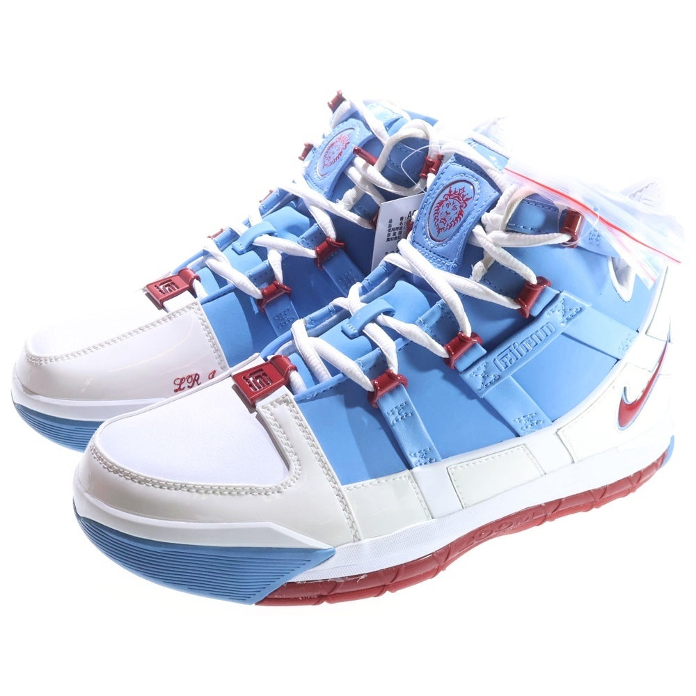 NIKE(ナイキ) ZOOM LEBRON III QS HOUSTON ズーム レブロン3 ヒューストン ハイカットスニーカー ホワイト/ブルー/レッド US8/26cm AO2434-400
