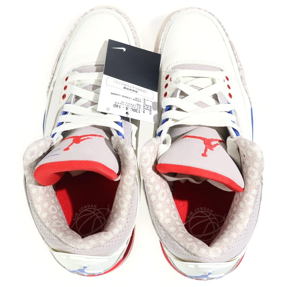 NIKE(ナイキ) AIR JORDAN 3 RETRO エアジョーダン3 レトロ ハイカットスニーカー ホワイト US8/26cm 136064-140