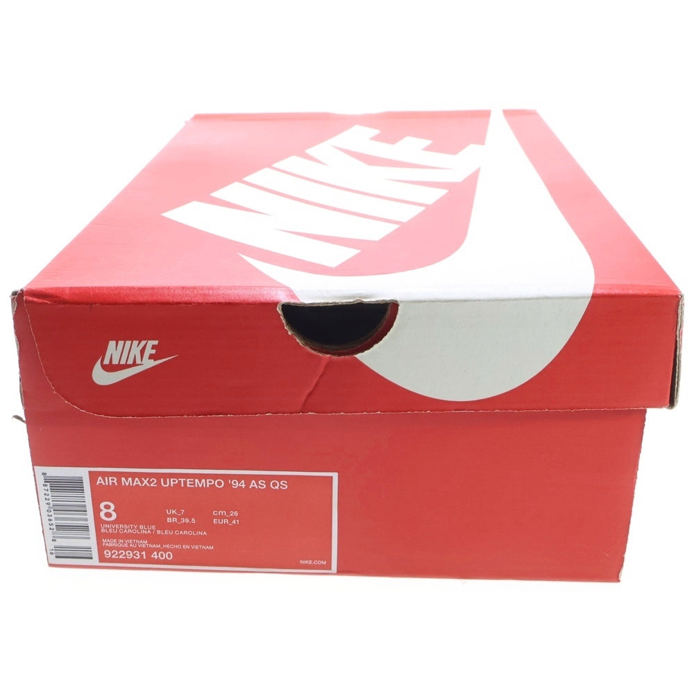 NIKE(ナイキ) AIR MAX 2 UPTEMPO 94 AS QS エアマックス2 アップテンポ94 オールスター クイックストライク ハイカットスニーカー ブルー US8/26cm 922931-400