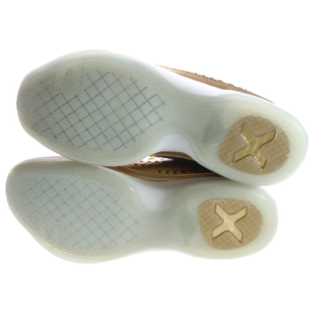 NIKE(ナイキ) 【観賞用 2015年製】 KOBE X MID EXT LIQUID GOLD コービー10 リキッドゴールド ミッドカットスニーカー 802366-700