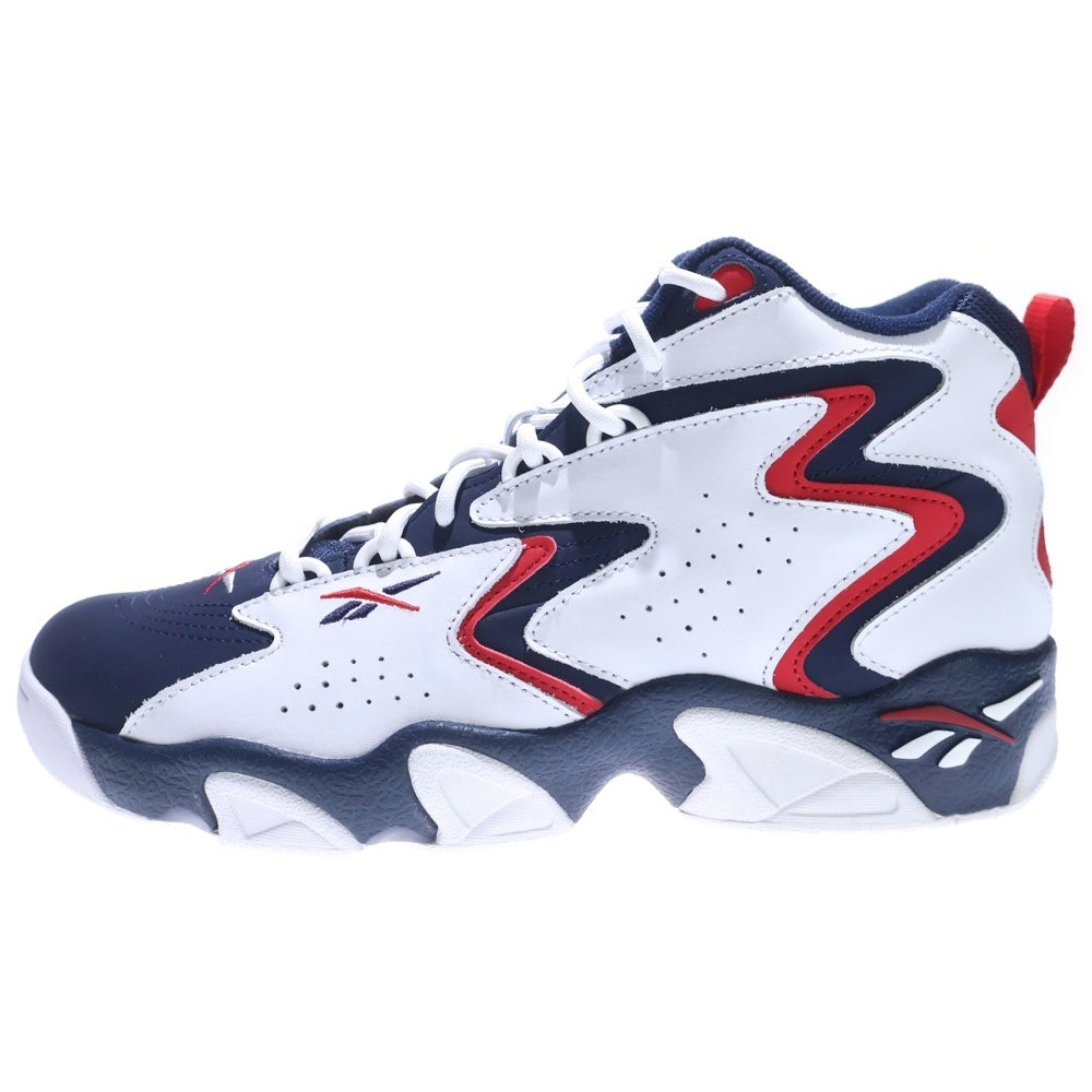 Reebok(リーボック) MOBIUS OG MU モビウス ハイカットスニーカー ホワイト/ネイビー/レッド US8/26cm CN7885