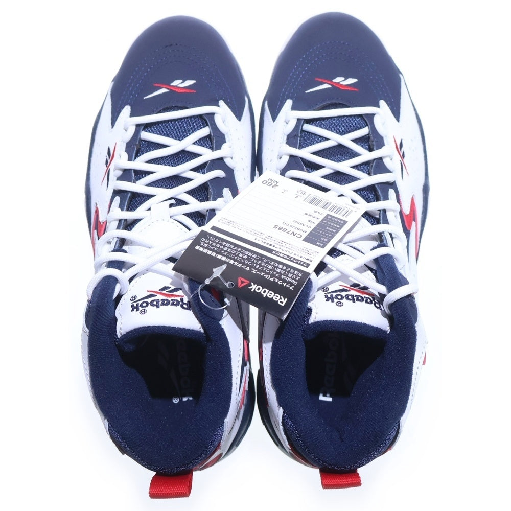 Reebok(リーボック) MOBIUS OG MU モビウス ハイカットスニーカー ホワイト/ネイビー/レッド US8/26cm CN7885
