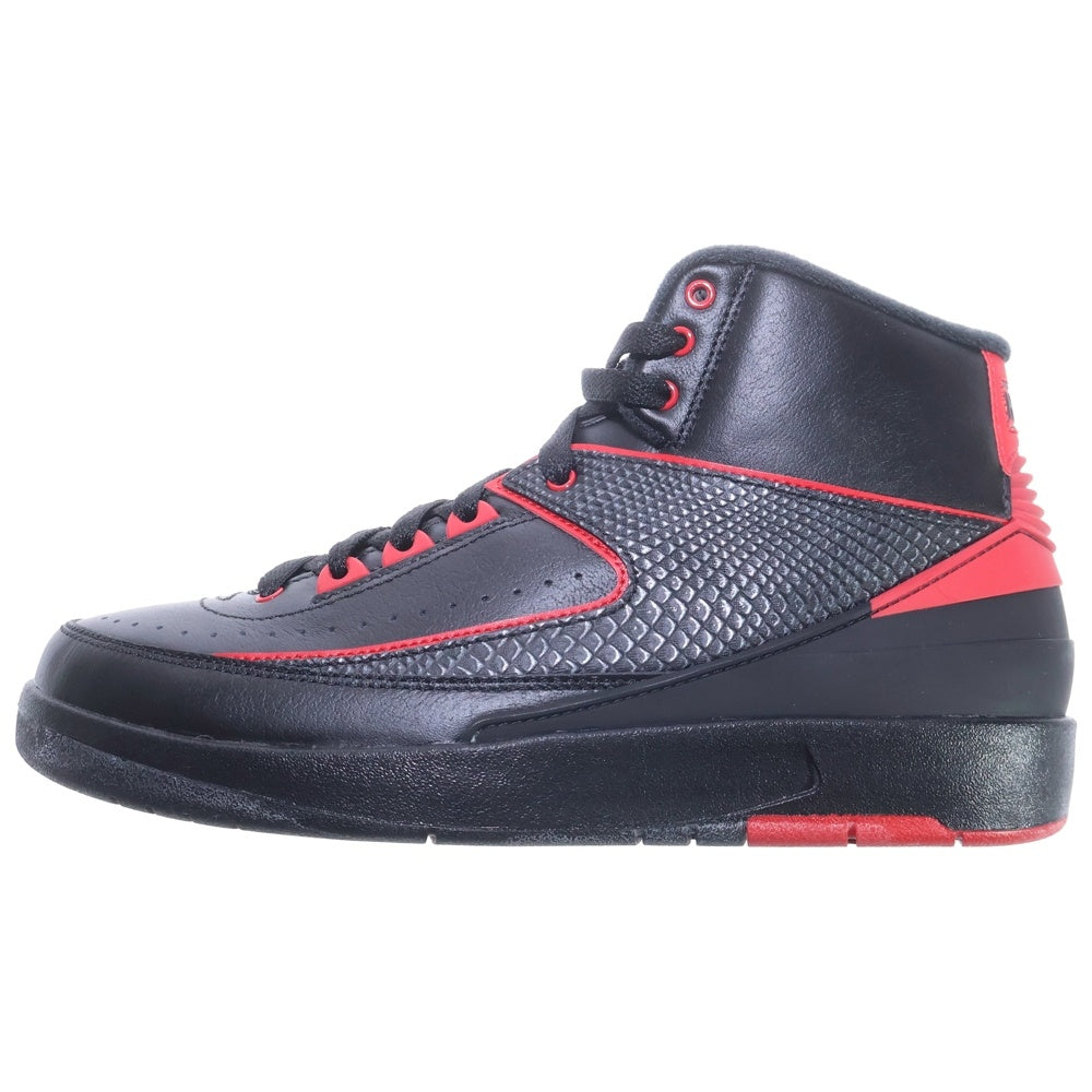 NIKE(ナイキ) 【観賞用 2015年製】 AIR JORDAN 2 RETRO ALTERNATE 87 エアジョーダン2 レトロ オルタネイト ハイカットスニーカー ブラック/レッド US8/26cm 834274-001