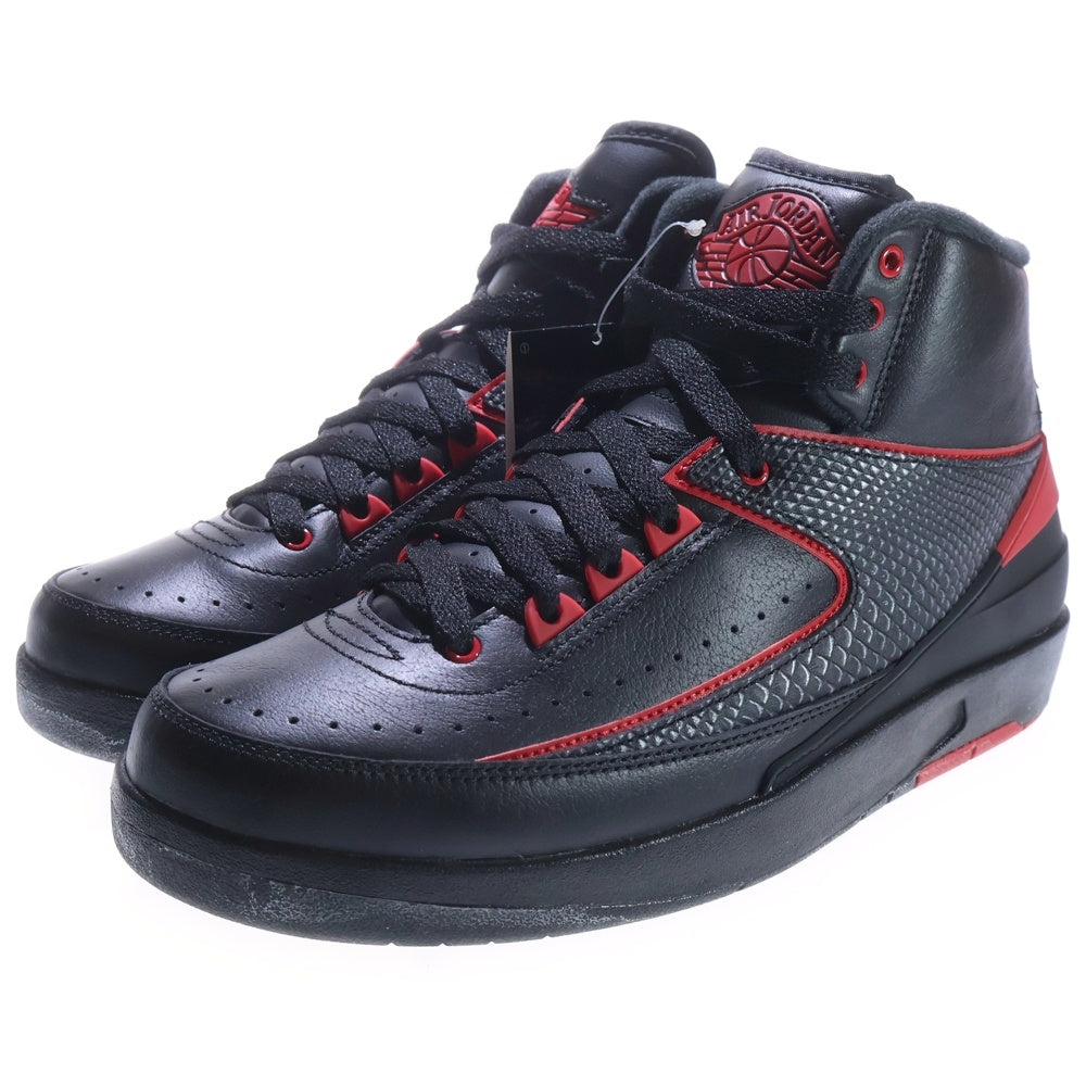 NIKE(ナイキ) 【観賞用 2015年製】 AIR JORDAN 2 RETRO ALTERNATE 87 エアジョーダン2 レトロ オルタネイト ハイカットスニーカー ブラック/レッド US8/26cm 834274-001