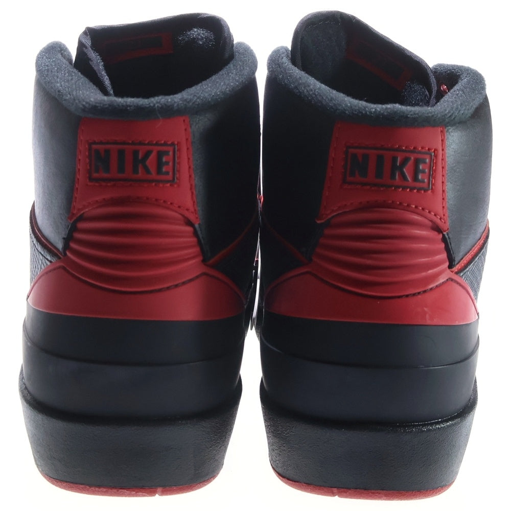 NIKE(ナイキ) 【観賞用 2015年製】 AIR JORDAN 2 RETRO ALTERNATE 87 エアジョーダン2 レトロ オルタネイト ハイカットスニーカー ブラック/レッド US8/26cm 834274-001