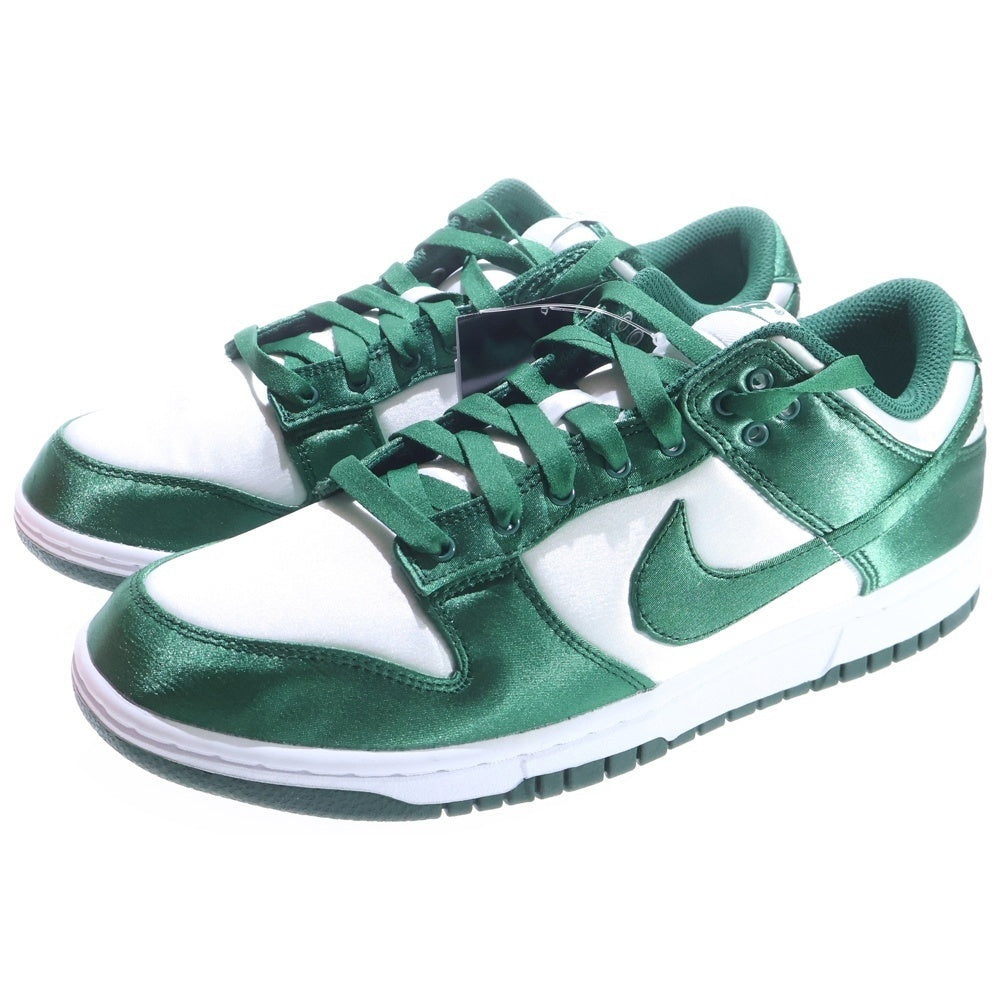 Nike Dunk Low ホワイト/グリーン　特別価格 NIKE(ナイキ) WMNS DUNK LOW SATIN GREEN ウィメンズ ダンク サテン