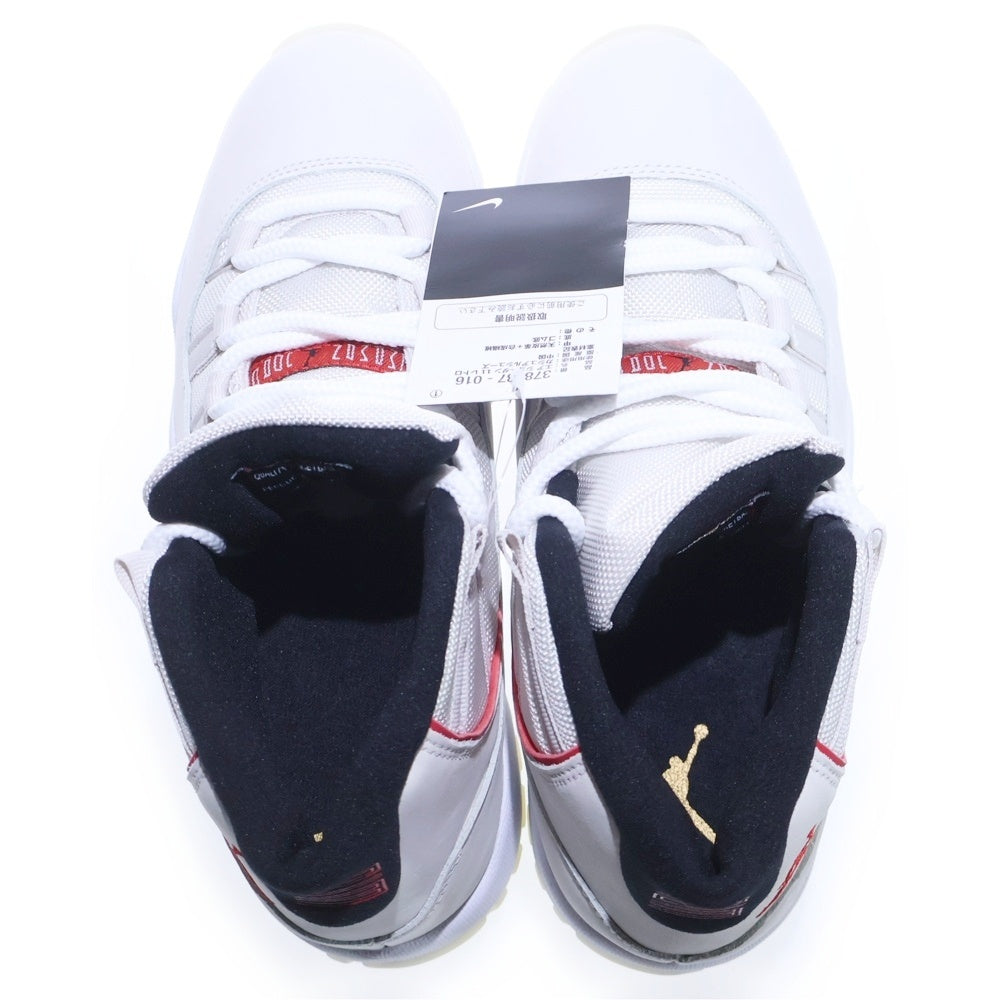 NIKE(ナイキ) AIR JORDAN 11 RETRO PLATINUM TINT エアジョーダン11 レトロ プラチナム ティント ハイカットスニーカー オフホワイト US8/26cm 378037-016
