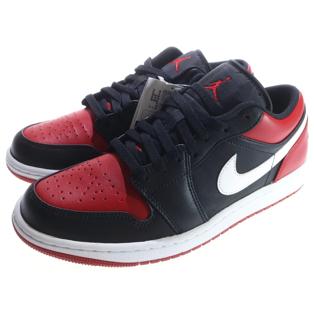 NIKE(ナイキ) AIR JORDAN 1 LOW BRED エアジョーダン 1 ブレッド ローカットスニーカー レッド/ブラック US8/26cm 553558-066