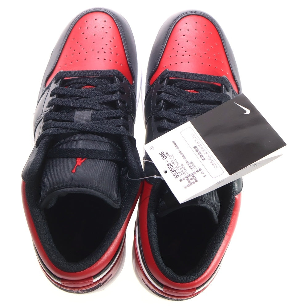 NIKE(ナイキ) AIR JORDAN 1 LOW BRED エアジョーダン 1 ブレッド ローカットスニーカー レッド/ブラック US8/26cm 553558-066