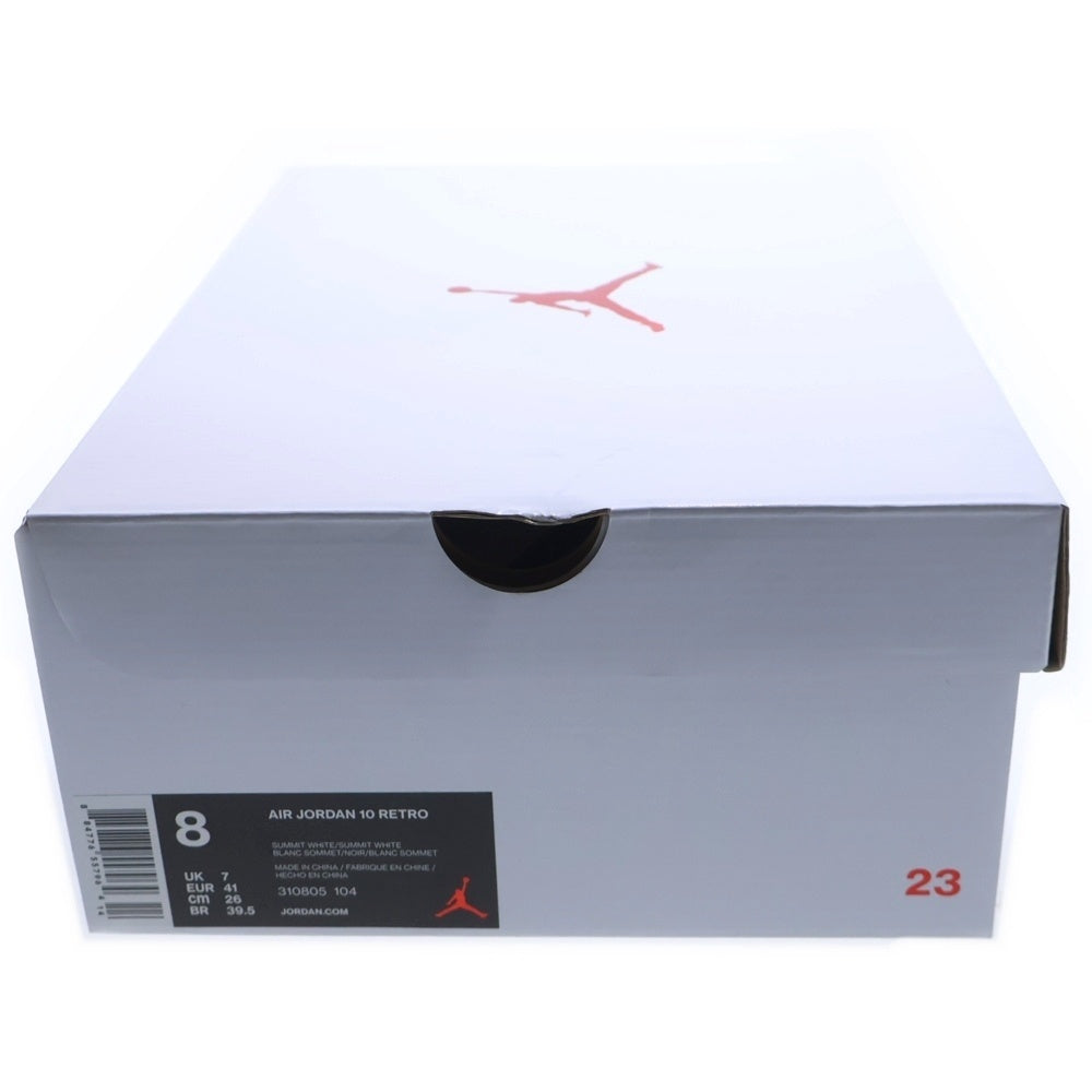 NIKE(ナイキ) AIR JORDAN 10 RETRO I'M BACK エアジョーダン10 アイムバック レースアップ ミッドカット スニーカー ブラック/ホワイト US8/26cm 310805-104