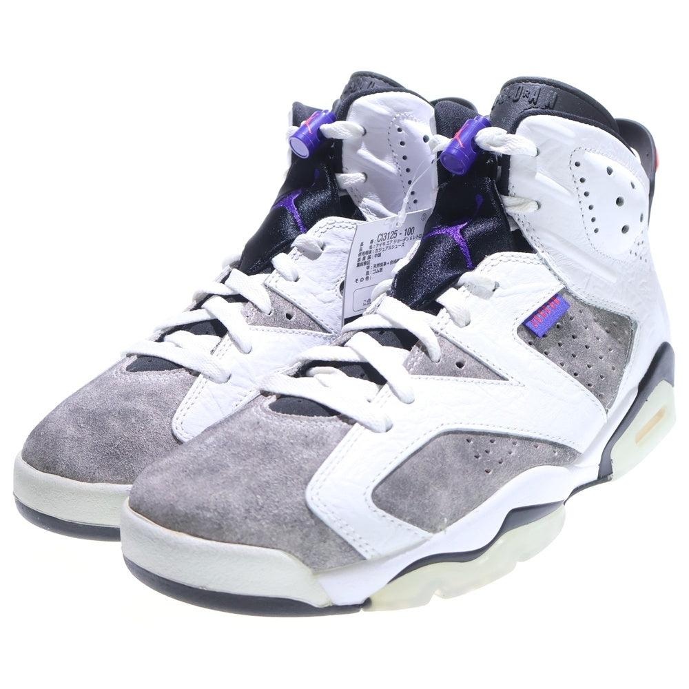 NIKE(ナイキ) AIR JORDAN 6 RETRO LTR エア ジョーダン 6 ハイカット スニーカー ダークコンコルド ホワイト US8/26cm CI3125-100