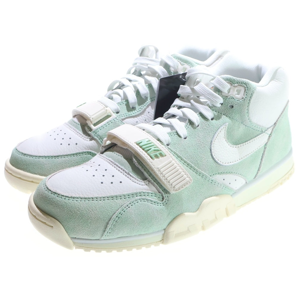 NIKE(ナイキ) AIR TRAINER 1 ENAMEL GREEN エアトレーナー1 エナメルグリーン ミッドカットスニーカー ホワイト/ライトグリーン US8/26cm DX4462-300