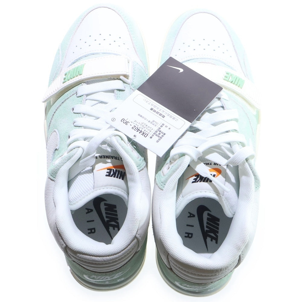 NIKE(ナイキ) AIR TRAINER 1 ENAMEL GREEN エアトレーナー1 エナメルグリーン ミッドカットスニーカー ホワイト/ライトグリーン US8/26cm DX4462-300