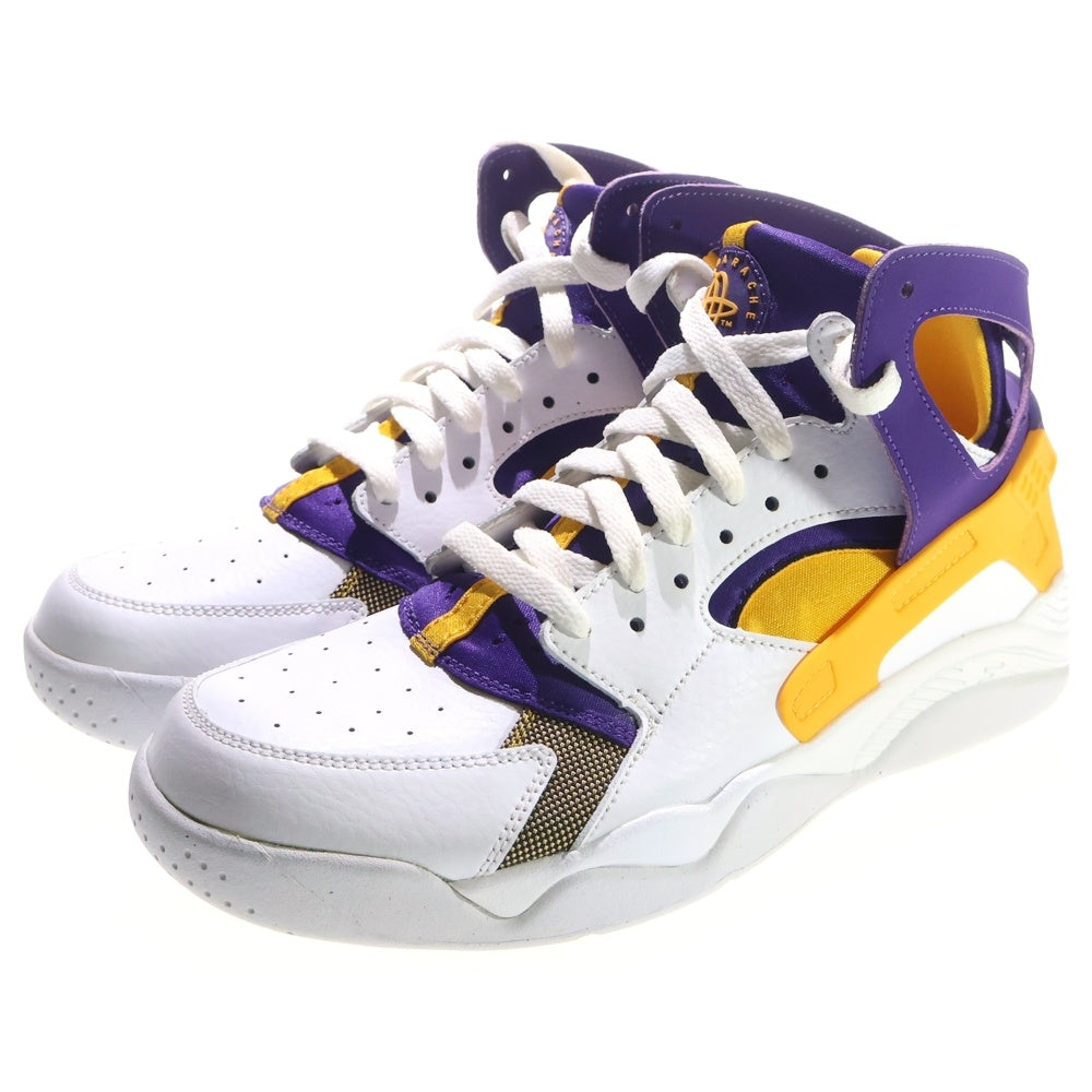 NIKE(ナイキ) 【観賞用 2015年製】 AIR FLIGHT HUARACHE LAKERS エアフライトハラチ レイカーズ ローカットスニーカー ホワイト/イエロー/パープル US8/26cm 705005-101