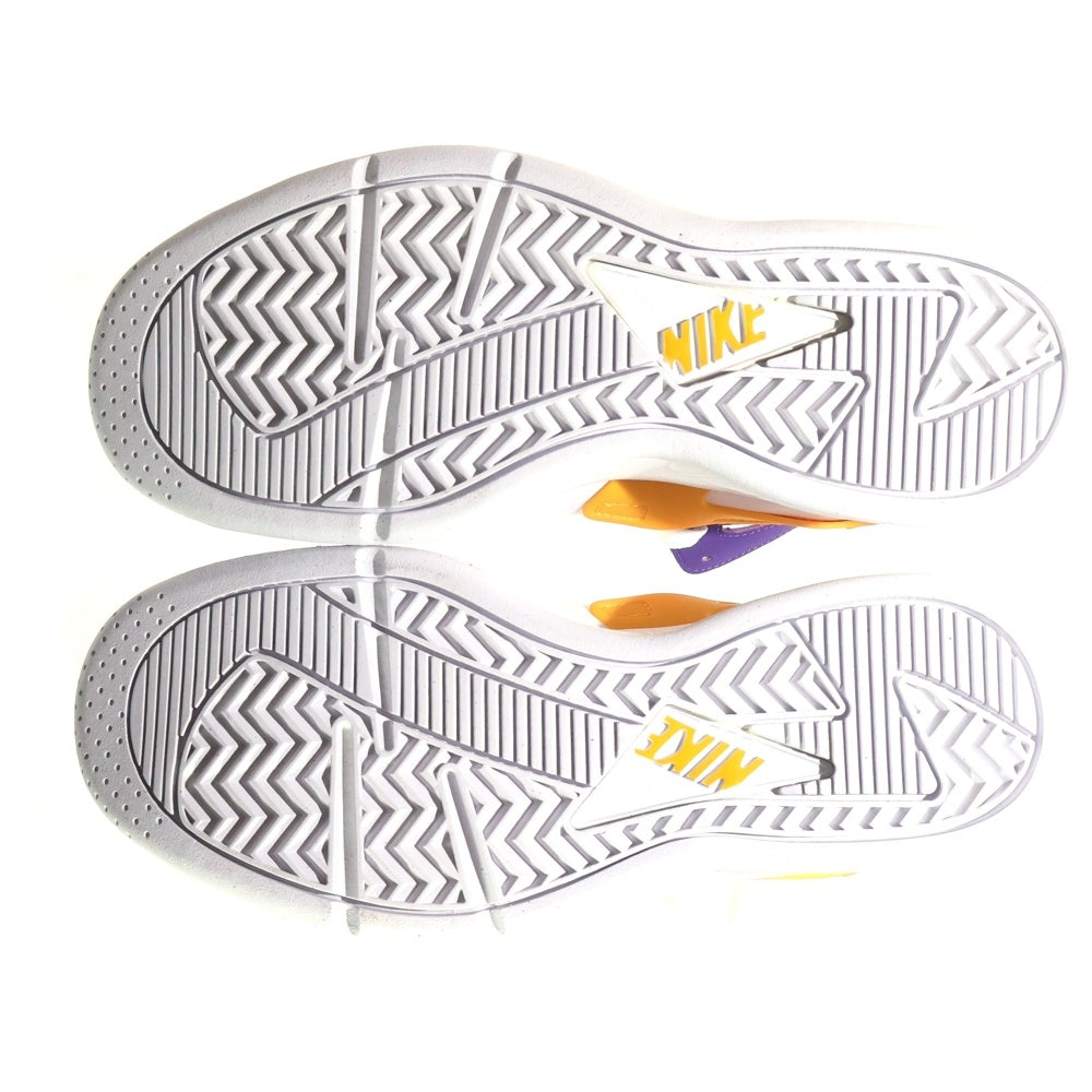 NIKE(ナイキ) 【観賞用 2015年製】 AIR FLIGHT HUARACHE LAKERS エアフライトハラチ レイカーズ ローカットスニーカー ホワイト/イエロー/パープル US8/26cm 705005-101