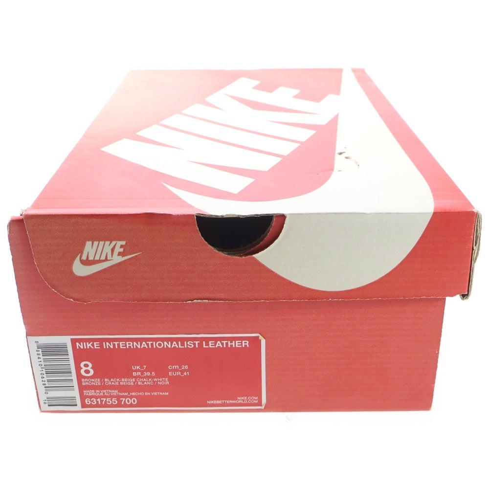 NIKE(ナイキ) 【観賞用 2015年製】 INTERNATIONALIST LEATHER インターナショナリスト レザー ローカットスニーカー ブラウン/ブラック US8/26cm 631755-700