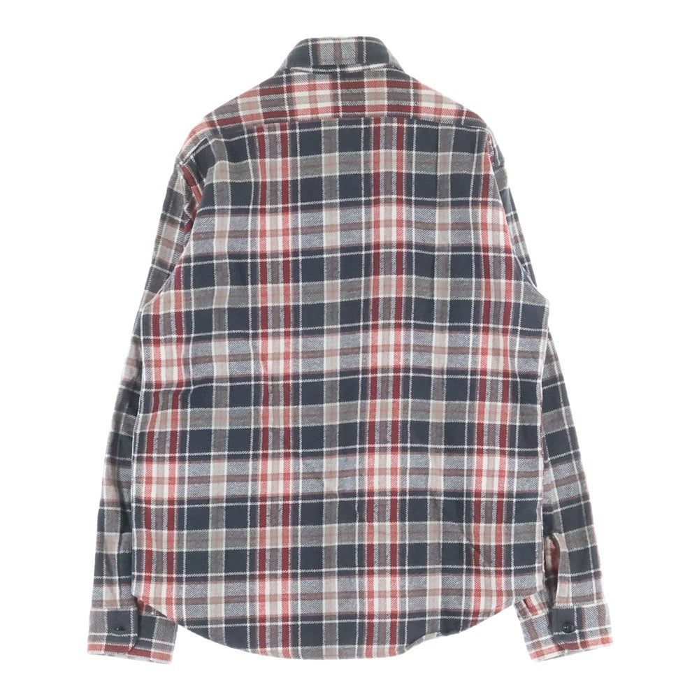 SUGAR CANE(シュガーケーン) コットン ロングスリーブ チェックシャツ レッド/ネイビー/ホワイト SC26717