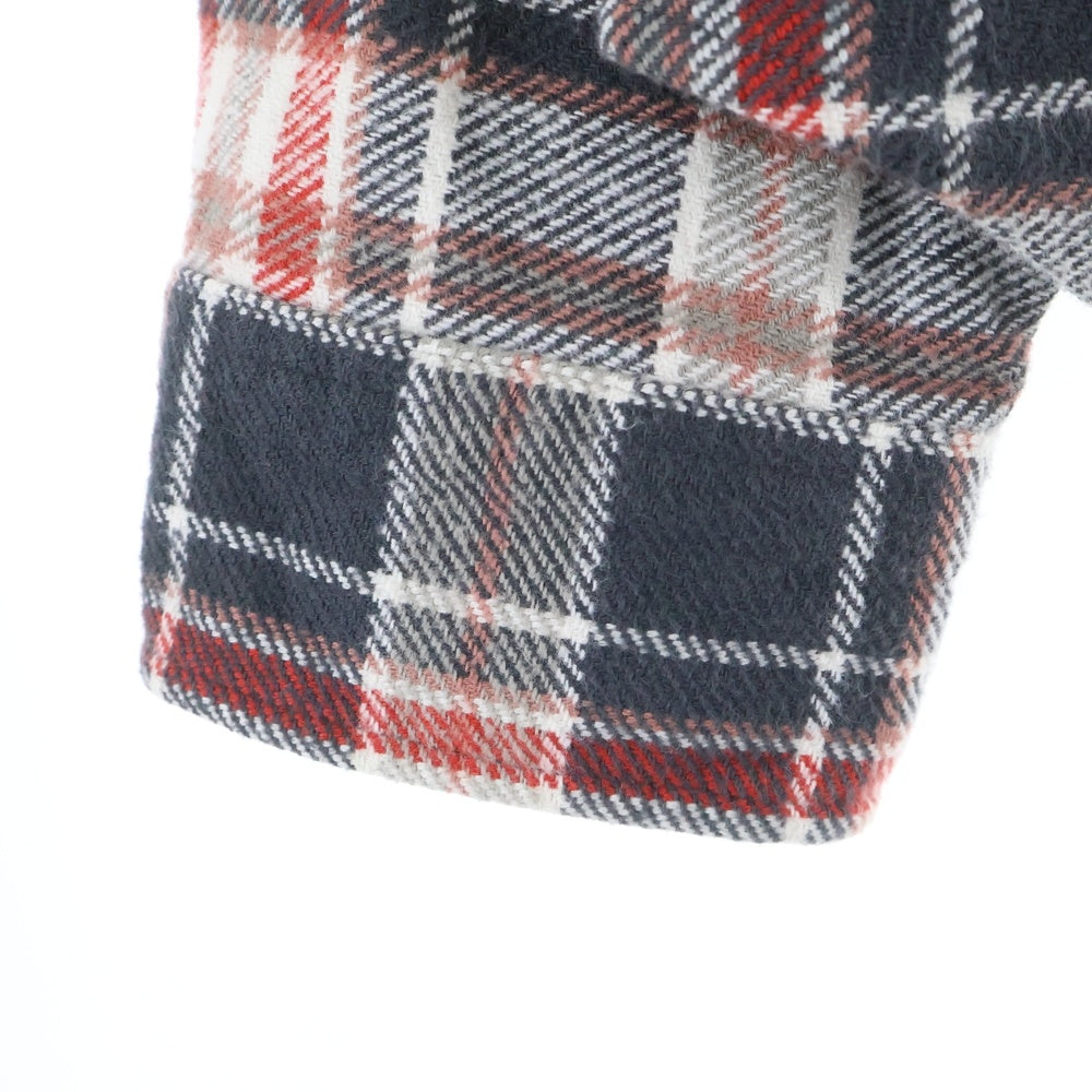 SUGAR CANE(シュガーケーン) コットン ロングスリーブ チェックシャツ レッド/ネイビー/ホワイト SC26717