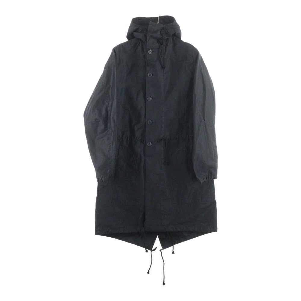 BLACK COMME des GARCONS(ブラックコムデギャルソン) ドローストリング モッズコート ブラック 1H-C201