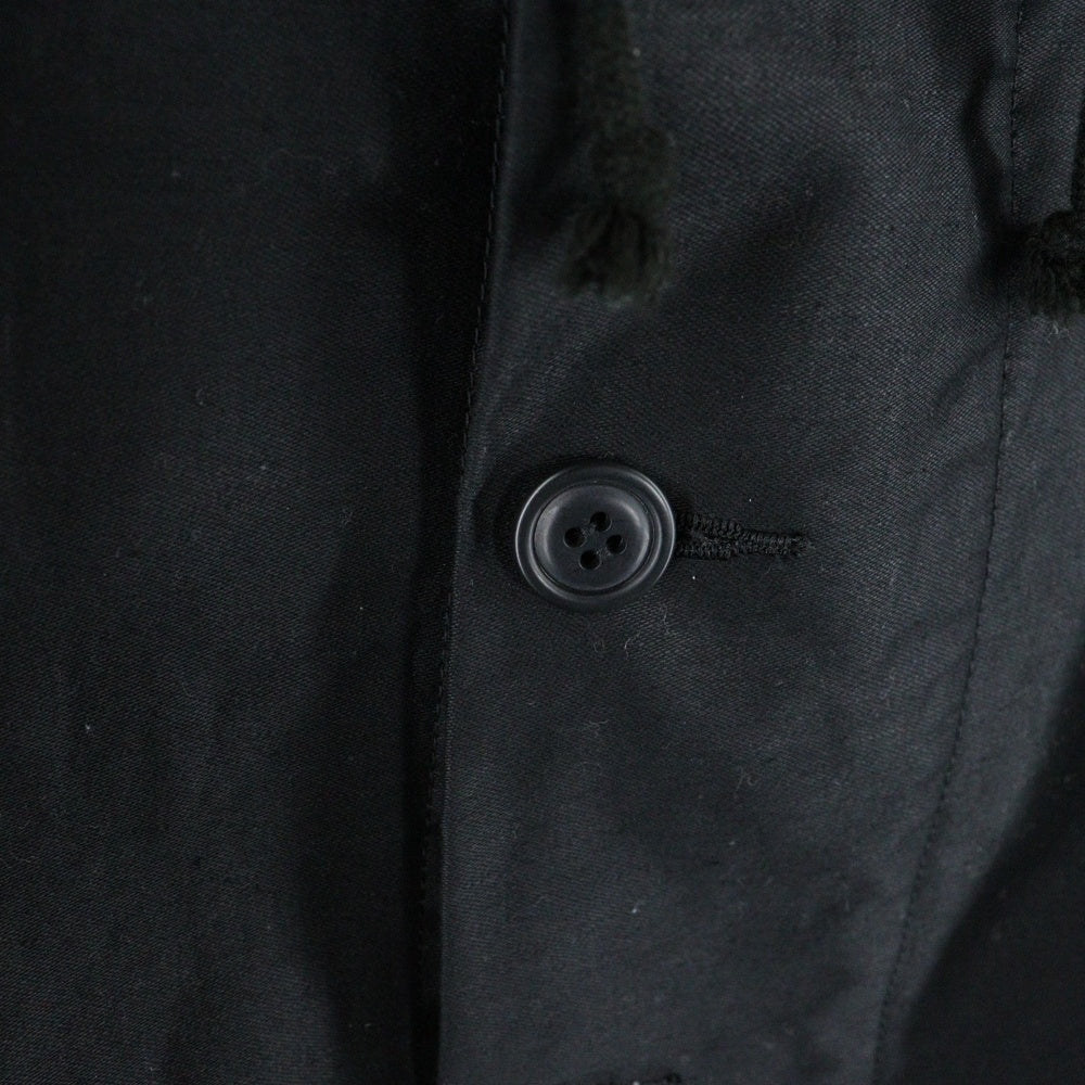 BLACK COMME des GARCONS(ブラックコムデギャルソン) ドローストリング モッズコート ブラック 1H-C201