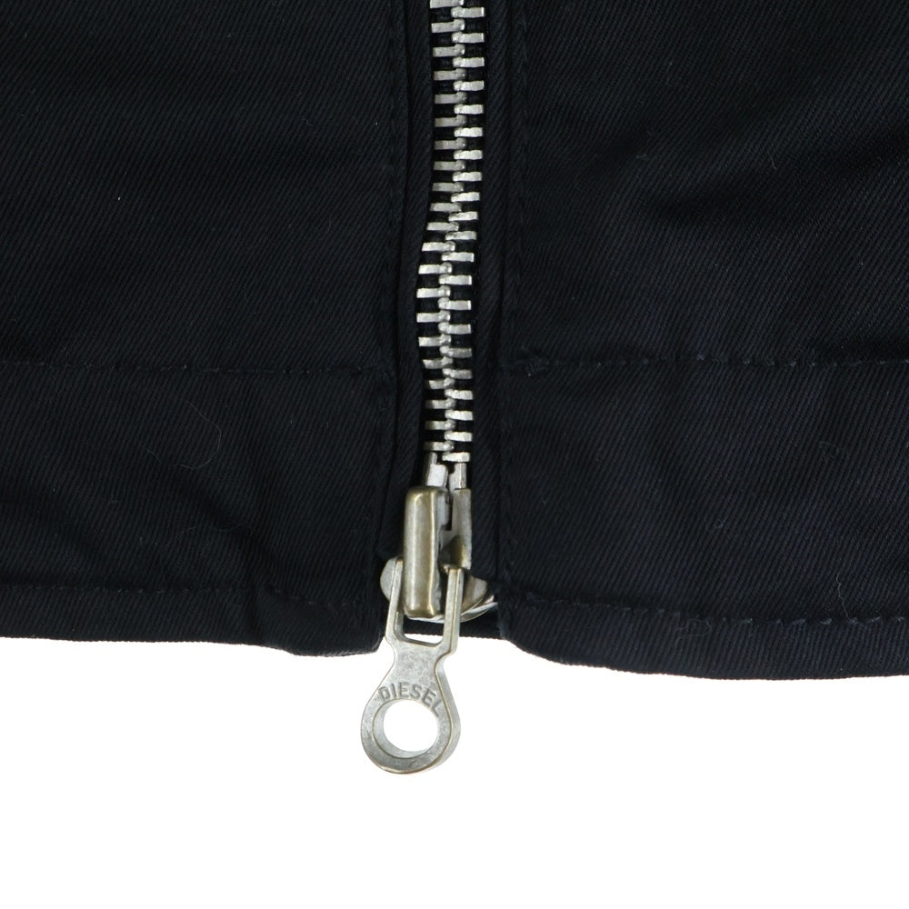 DIESEL(ディーゼル) J-BECK サイドライン ジップアップ バイカージャケット ブルゾン ブラック A10486