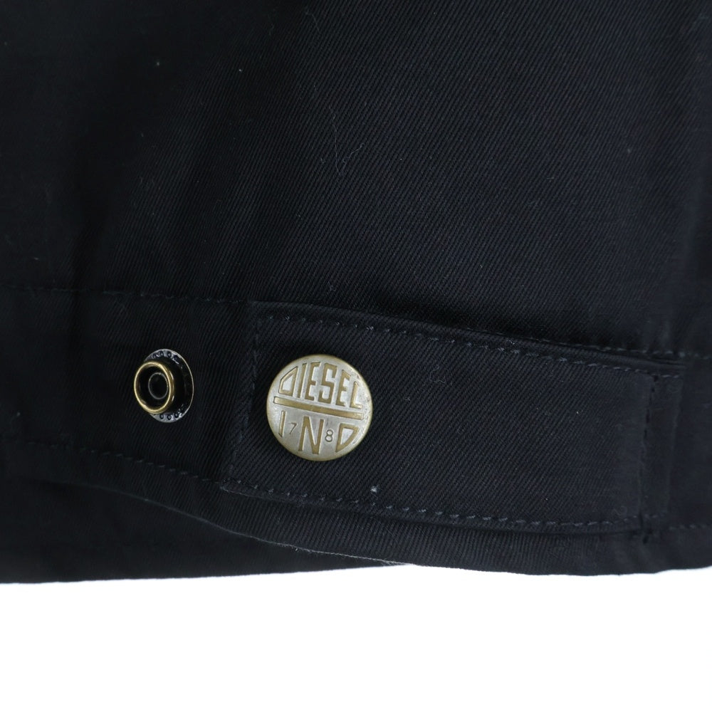 DIESEL(ディーゼル) J-BECK サイドライン ジップアップ バイカージャケット ブルゾン ブラック A10486