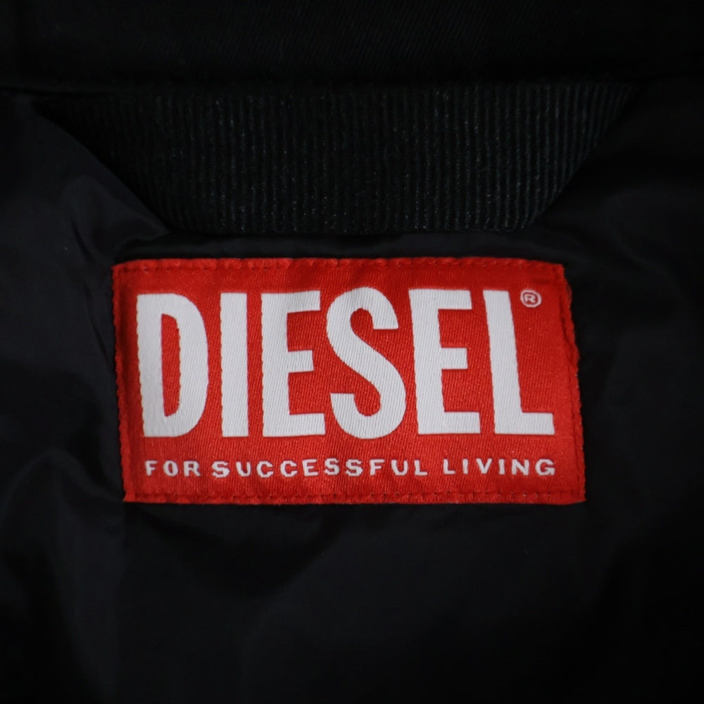 DIESEL(ディーゼル) J-BECK サイドライン ジップアップ バイカージャケット ブルゾン ブラック A10486
