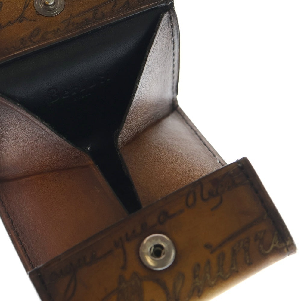 Berluti(ベルルッティ) カリグラフィレザーコインケース ブラウン