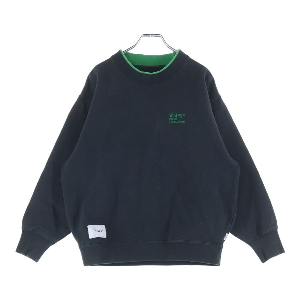 WTAPS(ダブルタップス) 23AW WIDE NECK SWEATSHIRTS ワイド クルーネック スウェットトレーナー チャコール 232ATDT-CSM28