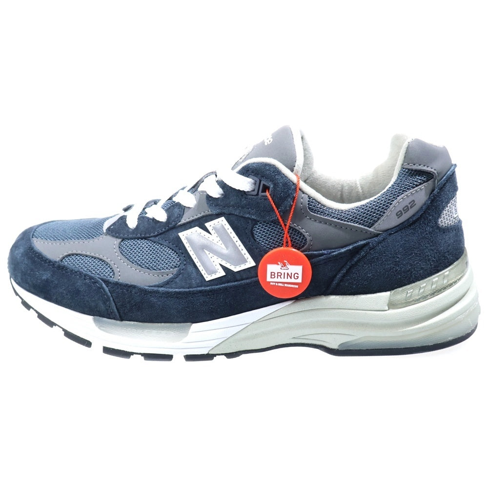 New Balance(ニューバランス) U992NY スウェード ローカットスニーカー ネイビー US10/28cm