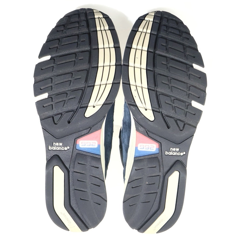 New Balance(ニューバランス) U992NY スウェード ローカットスニーカー ネイビー US10/28cm