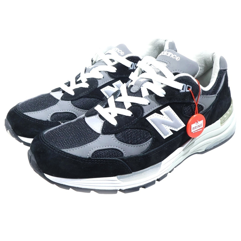 New Balance(ニューバランス) U992BK スウェード ローカットスニーカー ブラック US9.5/27.5cm