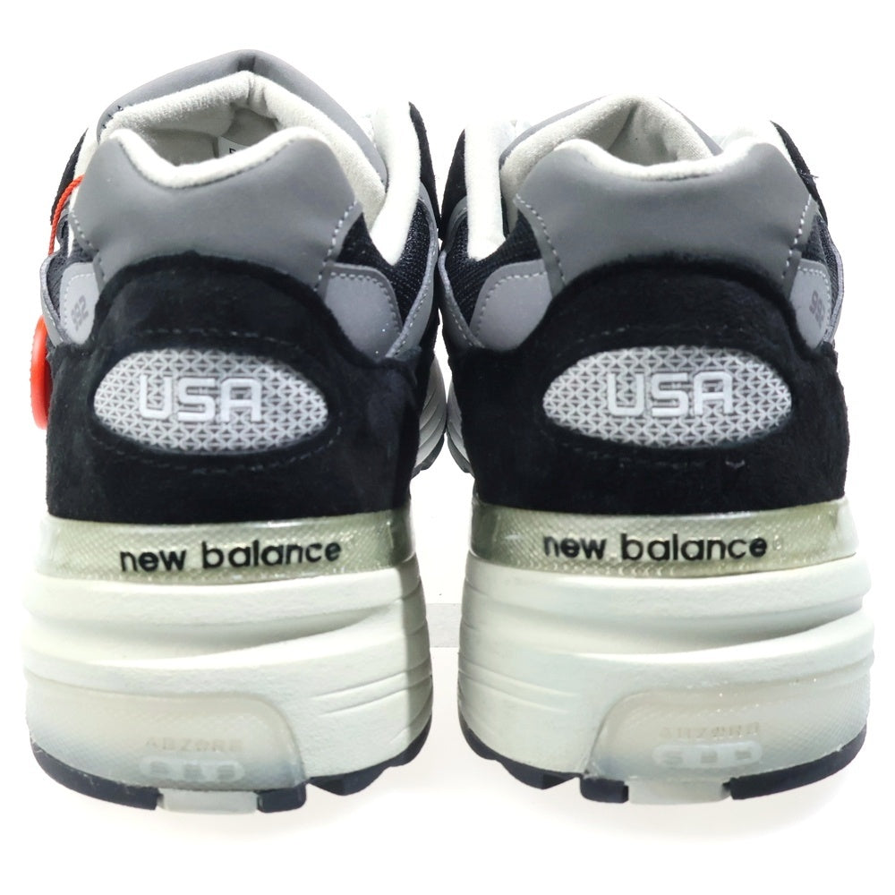 New Balance(ニューバランス) U992BK スウェード ローカットスニーカー ブラック US9.5/27.5cm