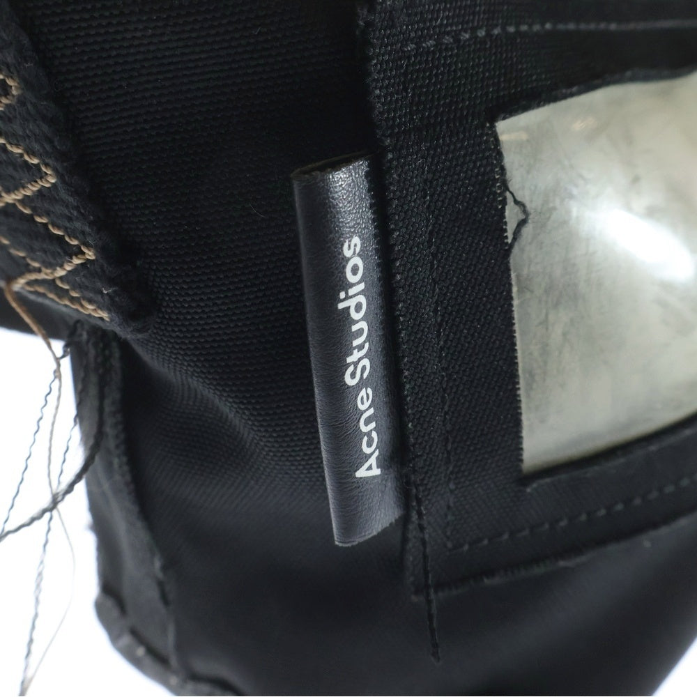 Acne Studios(アクネ ストゥディオズ) ロゴワッペン ウエストボディバッグ ブラック FN-UX-BAGS000027