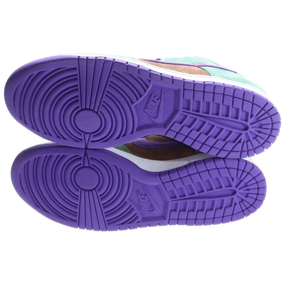 NIKE(ナイキ) DUNK LOW SP VENEER ダンク エスピー ベニヤ ローカットスニーカー グリーン/パープル/ブラウン US10/28cm DA1469-200