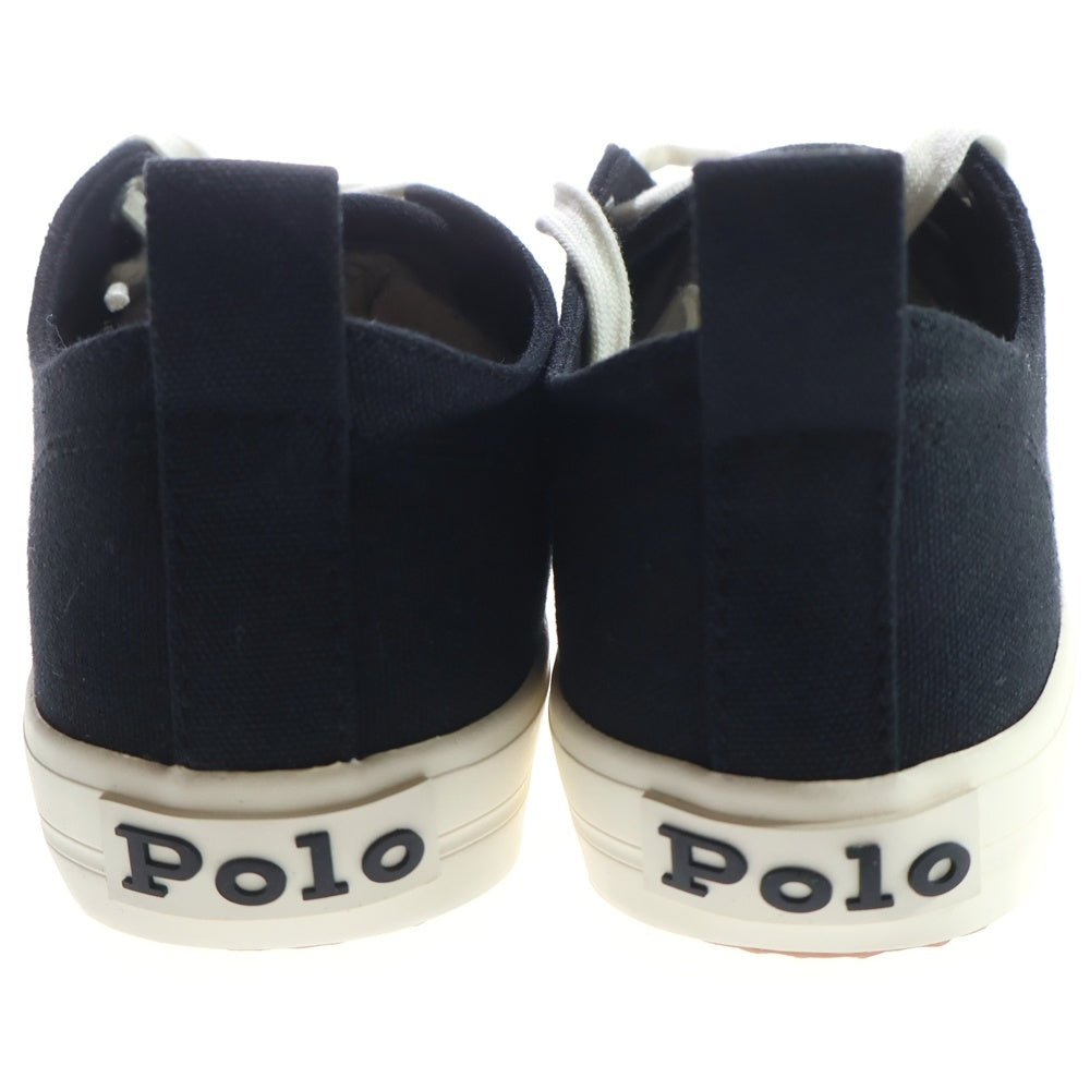 POLO RALPH LAUREN(ポロラルフローレン) ロゴエンブロイダリーデザイン レースアップ キャンバス生地 ローカットスニーカー レディース US5/24cm JV49-0320-BINHDUONG