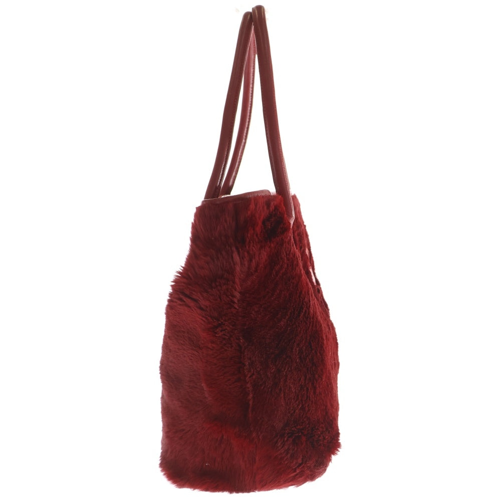 CHROME HEARTS(クロムハーツ) FS TOTE FSトート クロスパッチ付きレザートートバッグ レッド