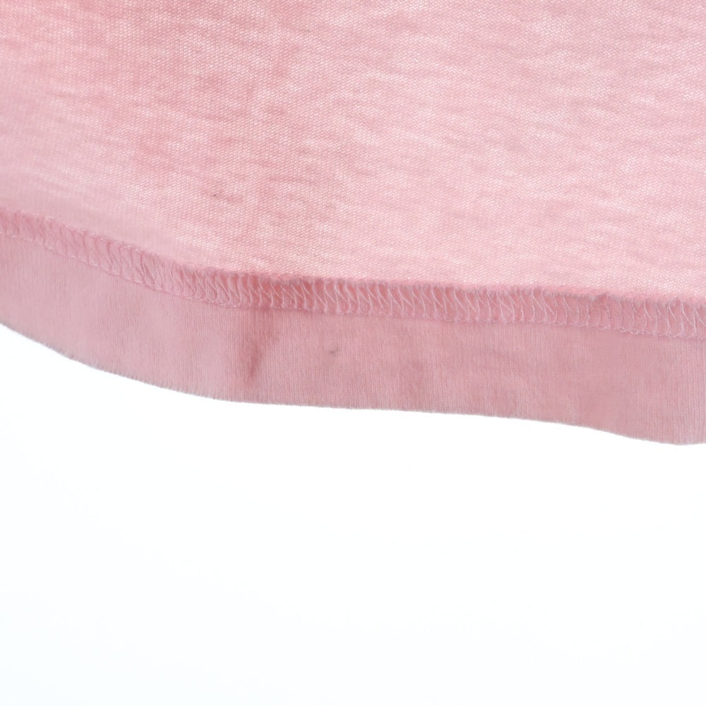 VETEMENTS(ヴェトモン) 21SS フレンドリーロゴデザイン クルーネック カットソー 半袖Tシャツ ピンク UE51TR340P