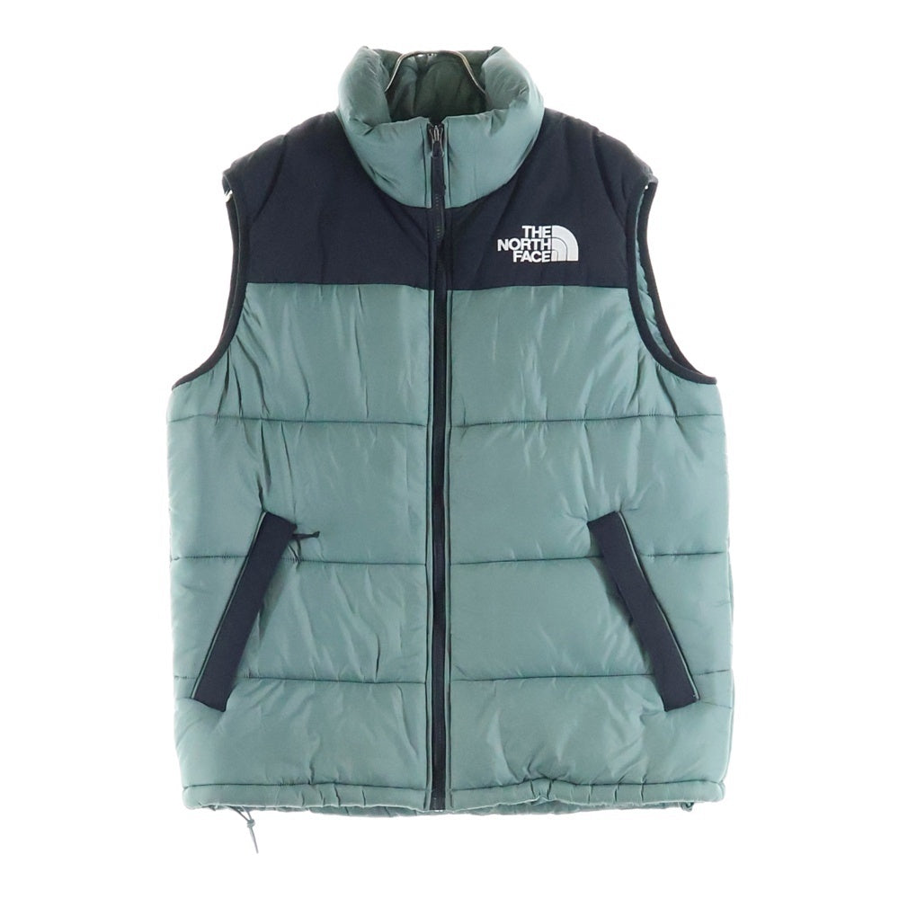 THE NORTH FACE(ザノースフェイス) HIMALAYAN SYNTHETIC VEST ヒマラヤ シンセティック 胸ロゴデザイン ジップアップ ダウンベスト グリーン NF0A4QZ4