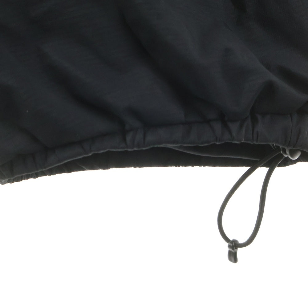 STUSSY(ステューシー) フロントロゴデザイン マルチポケット ドローストリング ナイロンパンツ ブラック