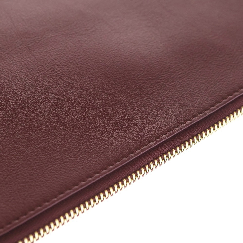 LOEWE(ロエベ) OBLONG POUCH PLAI CRIMSON オブロング ポーチ プライ クリムゾン クラッチバッグ レッド Q730C63X01