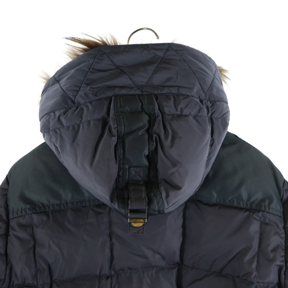 MONCLER(モンクレール) RIBERA DOWN JACKET リベラ ファー付き フーデッド ジップアップ ダウンジャケット ブラック 102-091-40317-97 レディース
