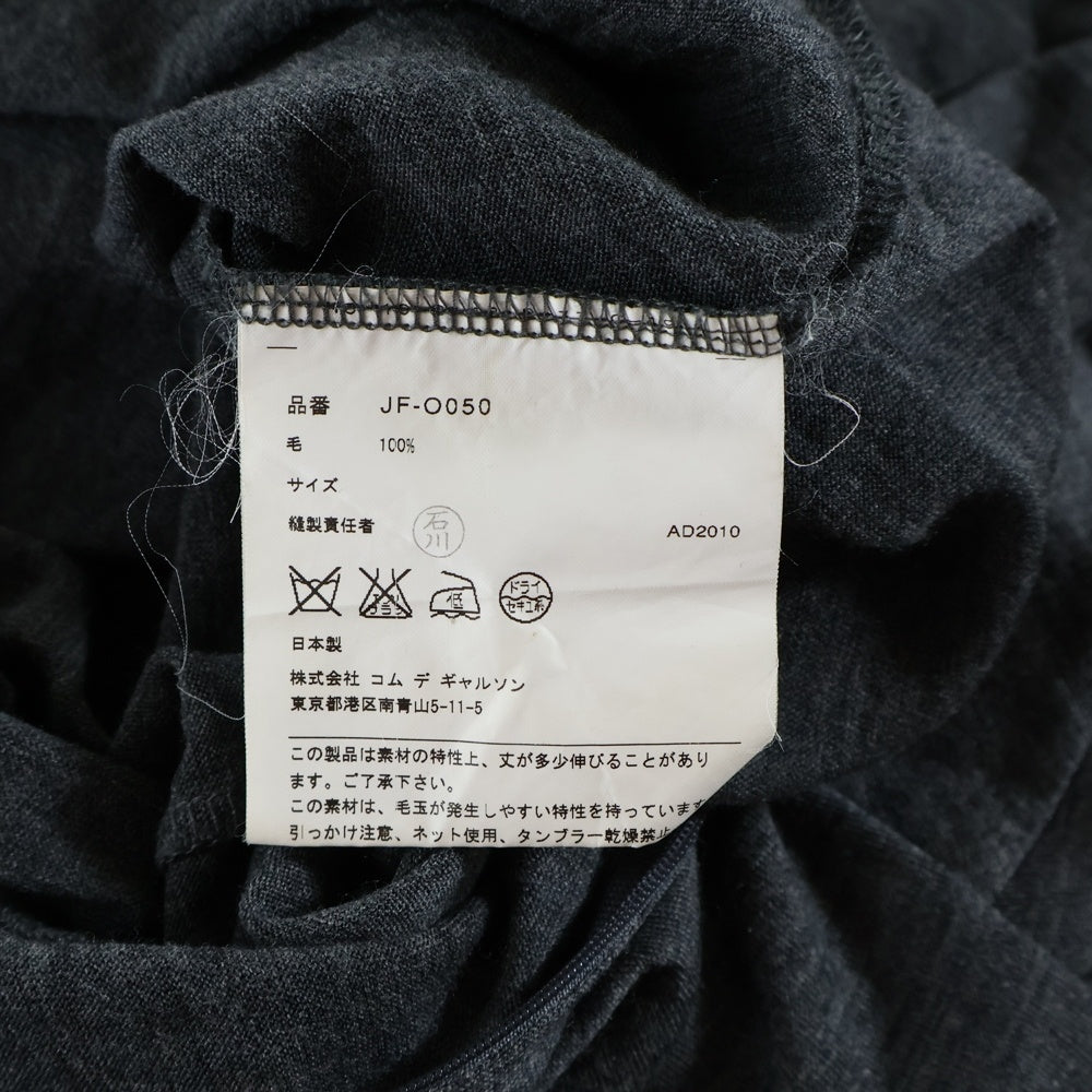 JUNYA WATANABE COMME des GARCONS(ジュンヤワタナベ コムデギャルソン) 10AW AD2010 ロングスリーブ ウールワンピース レディース グレー JF-O050