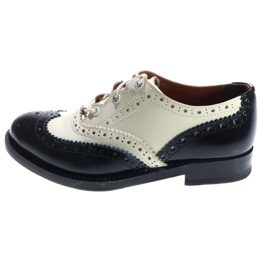 JUNYA WATANABE COMME des GARCONS(ジュンヤワタナベ コムデギャルソン) ウィングチップ レザードレスシューズ レディース ホワイト/ブラック