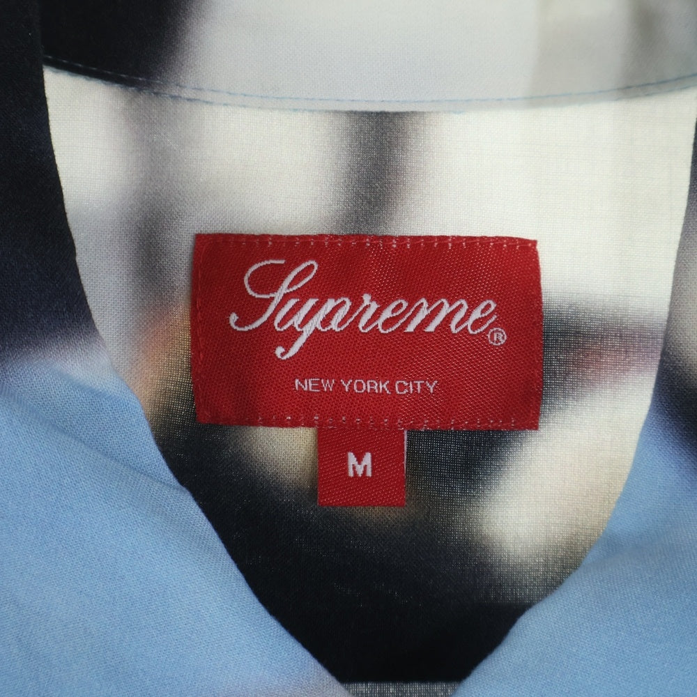 SUPREME(シュプリーム) 20AW Penguins Rayon Shirt ペンギン総柄 レーヨン開襟半袖シャツ ブルー