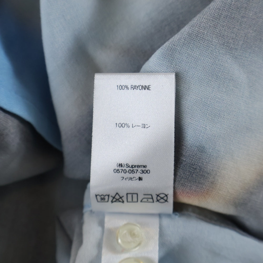 SUPREME(シュプリーム) 20AW Penguins Rayon Shirt ペンギン総柄 レーヨン開襟半袖シャツ ブルー