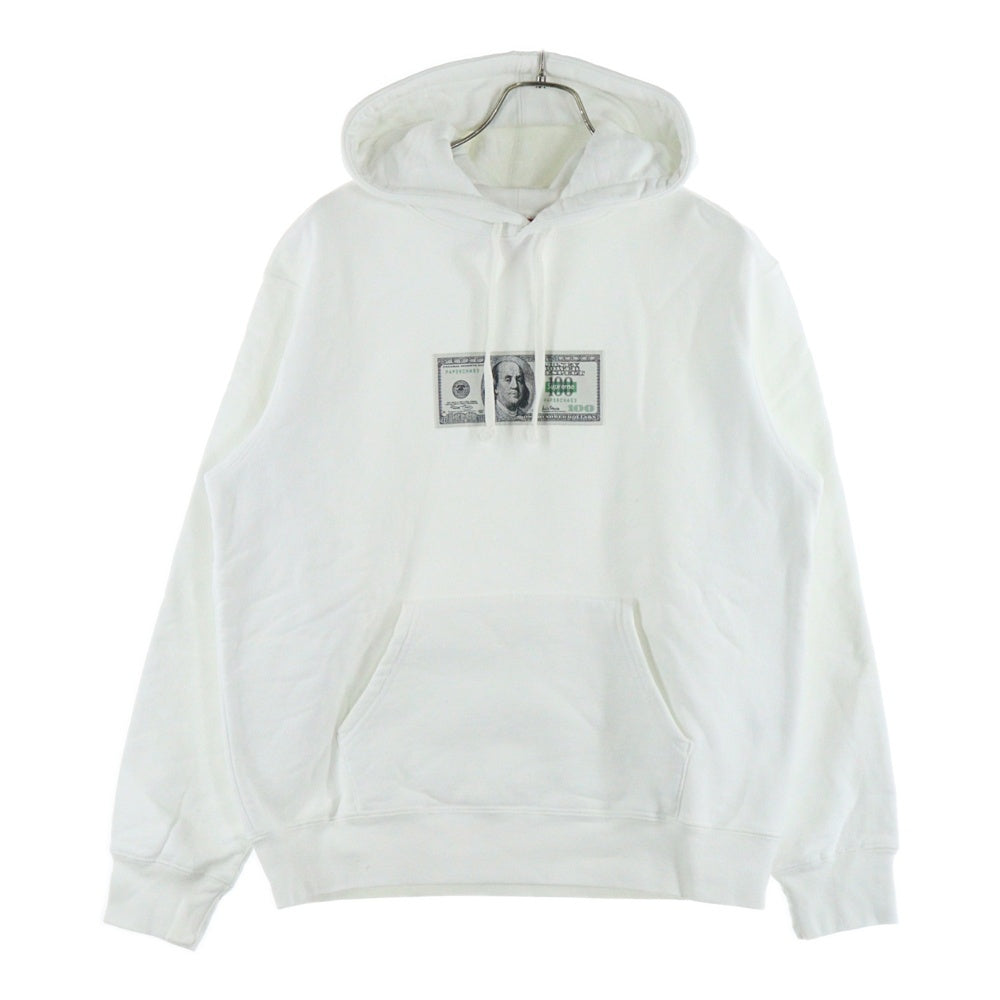 SUPREME(シュプリーム) 20SS Franklin Hooded Sweatshirt ドルプリントスウェットプルオーバーパーカー ホワイト