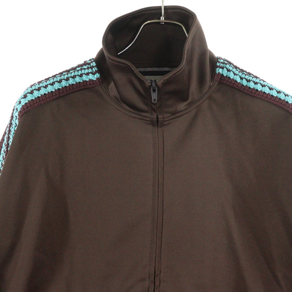 MAISON SPECIAL(メゾンスペシャル ) Prime-Over Crochet Line Track Jacket クロシェットライン ジップアップトラックジャケット ブラウン