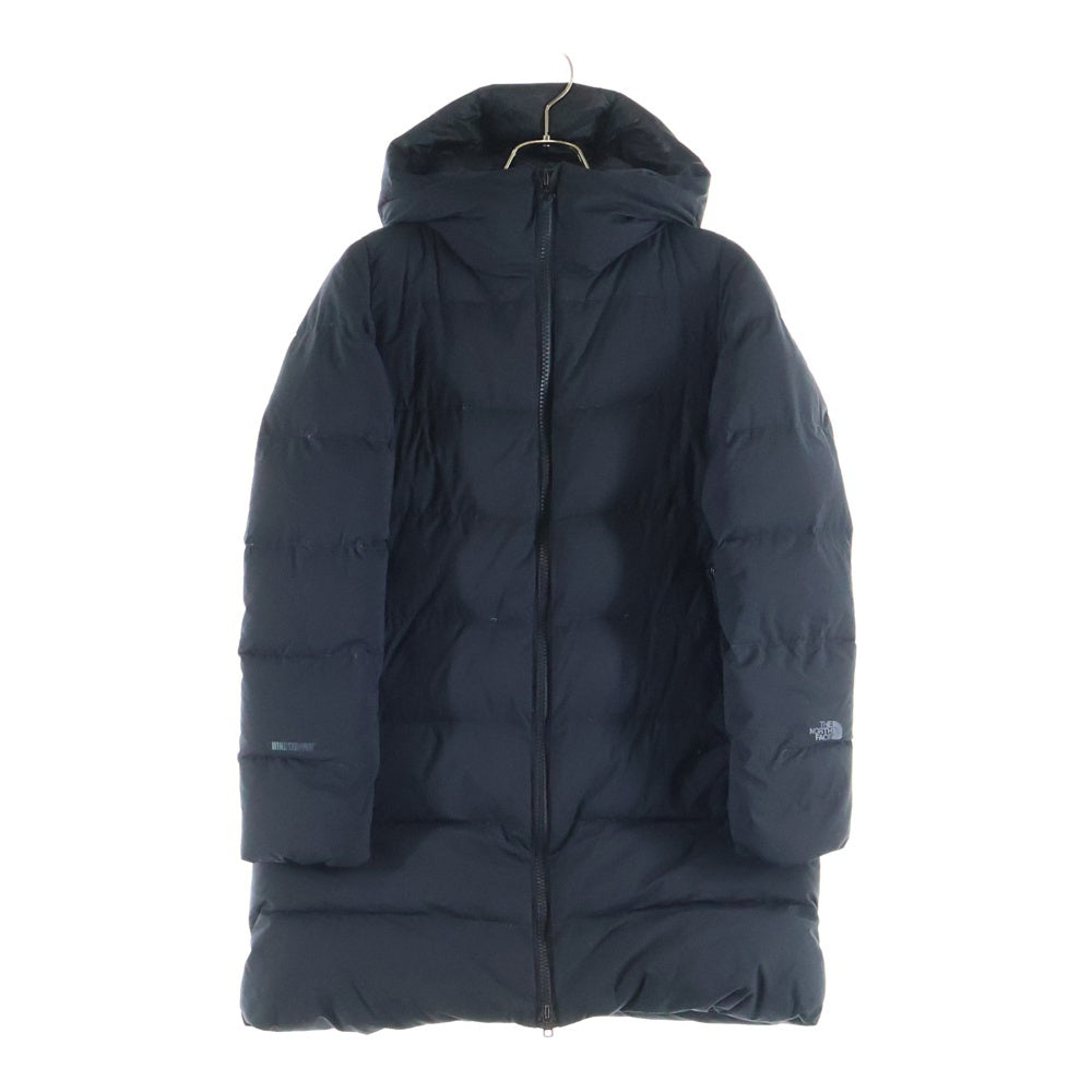 THE NORTH FACE(ザノースフェイス) ウィンドストッパー マルチポケット フーデッド ジップアップ ダウンコート ブラック NDW91553