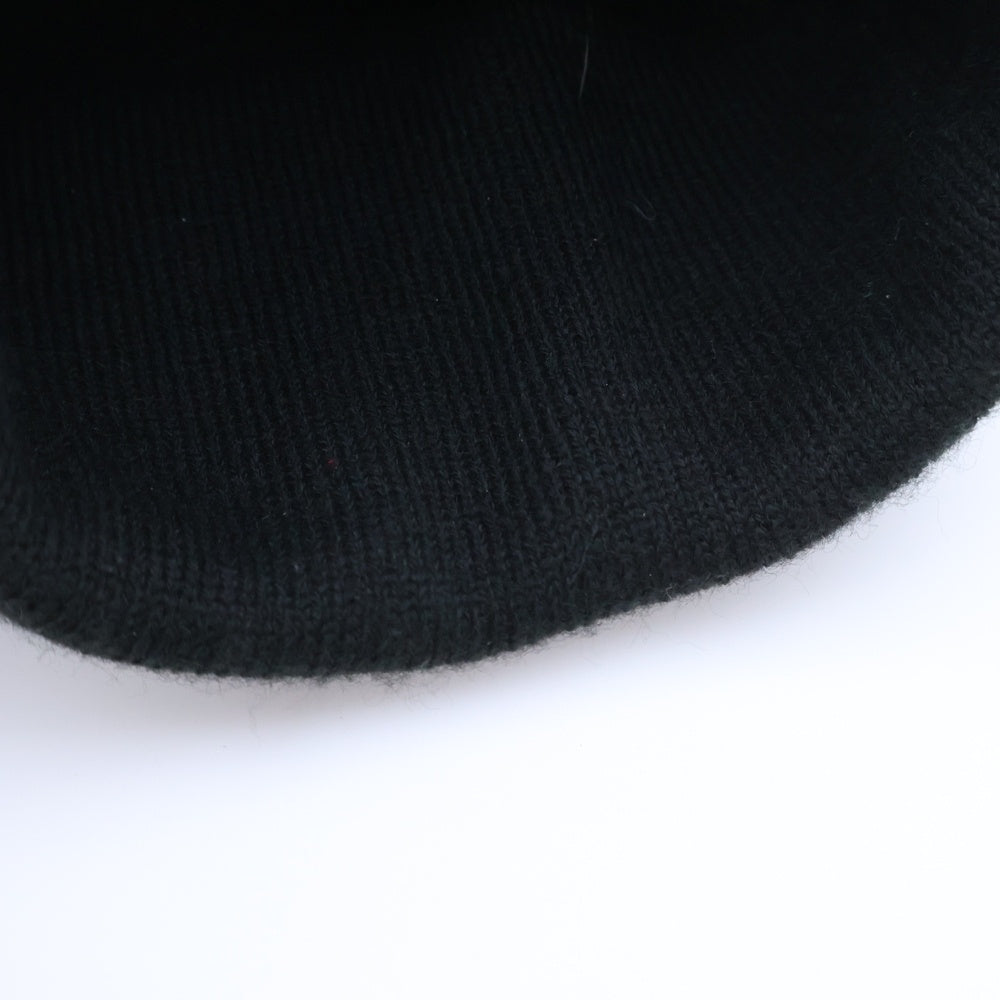 R13(アールサーティーン) R13 SKULLY HAT ロゴエンブロイダリー ビーニー ニット帽 キャップ 帽子 ブラック R13A5002-01